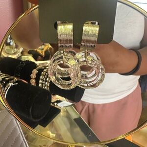 Elegant Clear Hoop Earrings